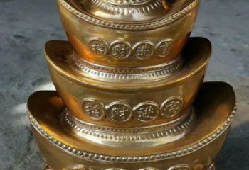 廣場金元寶銅雕廠家 青銅工藝品銅雕