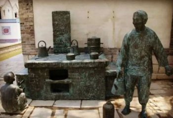 廣場(chǎng)風(fēng)箱銅雕廠家 青銅工藝品銅雕