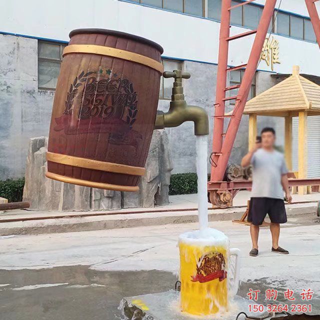 紫銅酒壇銅雕廠家 仿古工藝品銅雕