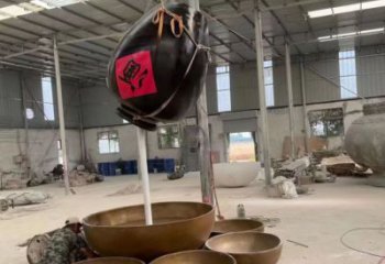 酒壇銅雕廠家 抽象工藝品銅雕