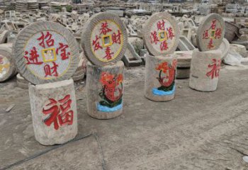 公園磨盤銅雕廠家 街頭工藝品銅雕
