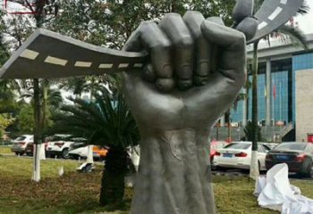 城市拳頭銅雕廠家 黃銅握拳銅雕
