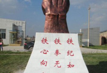黃銅拳頭銅雕廠家 仿古握拳銅雕