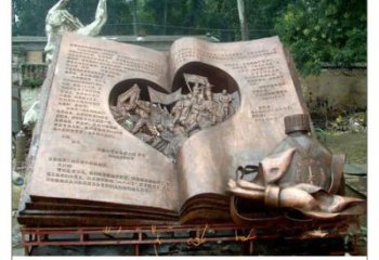 街頭書簡(jiǎn)銅雕廠家 城市工藝品銅雕
