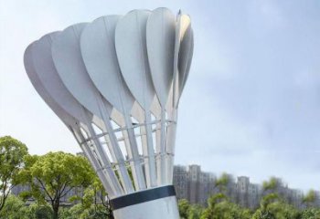 抽象羽毛球銅雕廠家 辦公室工藝品銅雕
