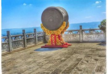 紫銅大鼓銅雕廠家 仿古工藝品銅雕