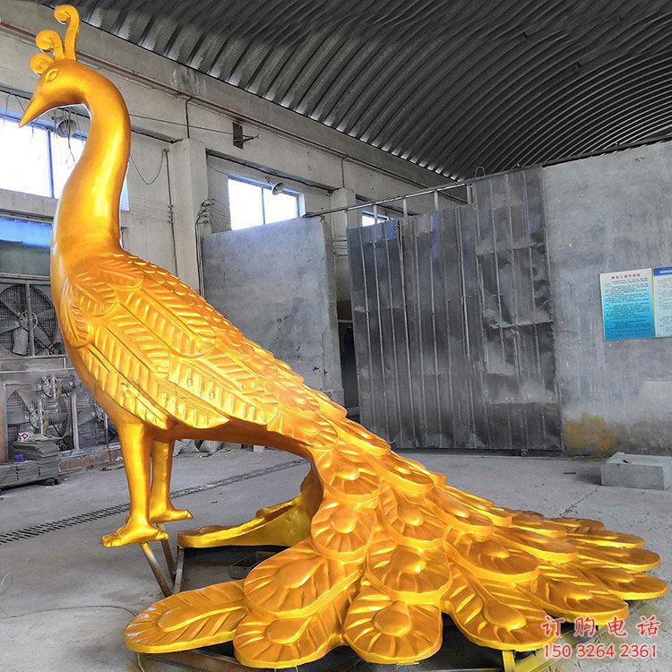 黃銅火鳳凰銅雕廠家 仿古工藝品銅雕