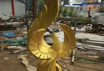 火鳳凰銅雕廠家 抽象工藝品銅雕