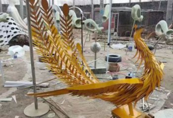公園火鳳凰銅雕廠家 街頭工藝品銅雕