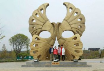 廣場(chǎng)銀杏樹(shù)銅雕廠家 青銅工藝品銅雕