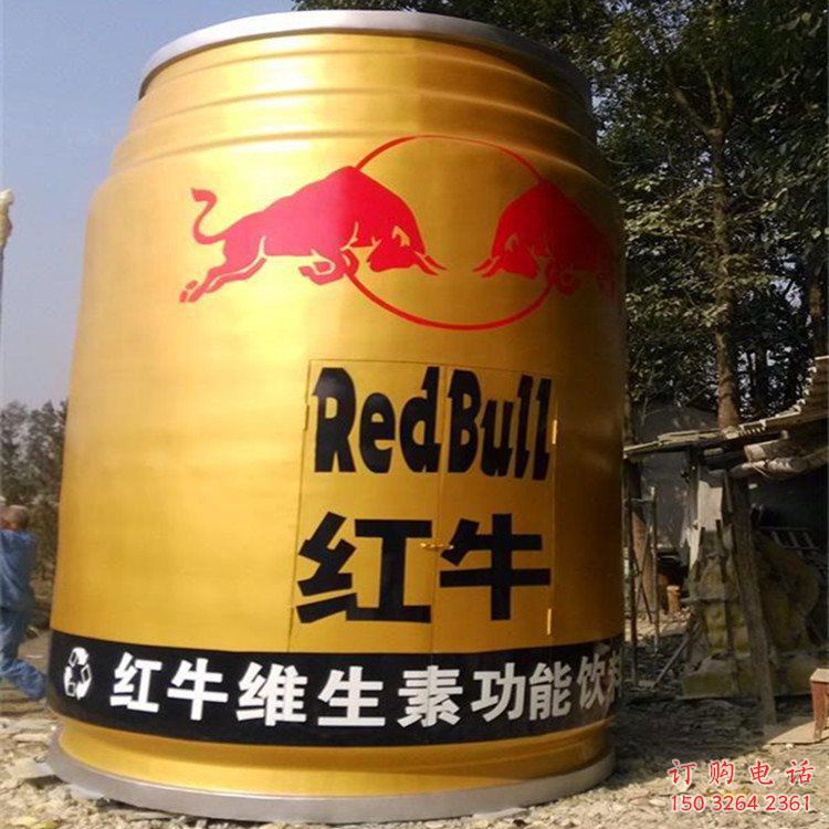 青銅飲料瓶銅雕廠家 公園工藝品銅雕