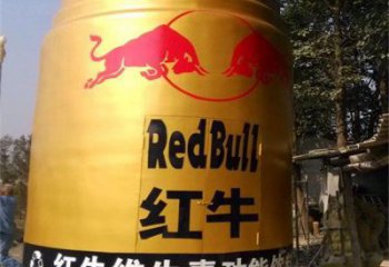 青銅飲料瓶銅雕廠家 公園工藝品銅雕