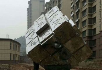 廣場魔方銅雕廠家 青銅工藝品銅雕