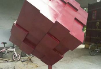 城市魔方銅雕廠家 黃銅工藝品銅雕