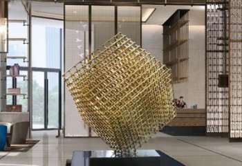 青銅立方體銅雕廠家 公園工藝品銅雕