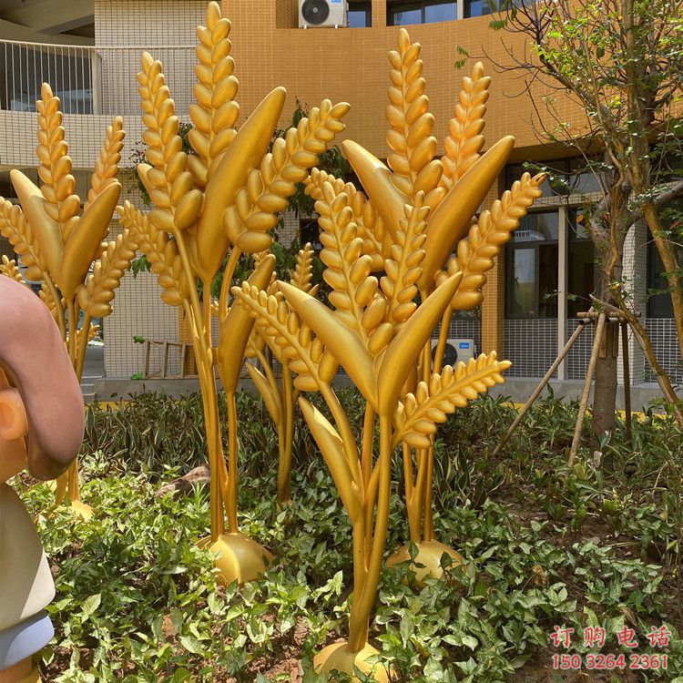 別墅小麥銅雕廠家 公園工藝品銅雕