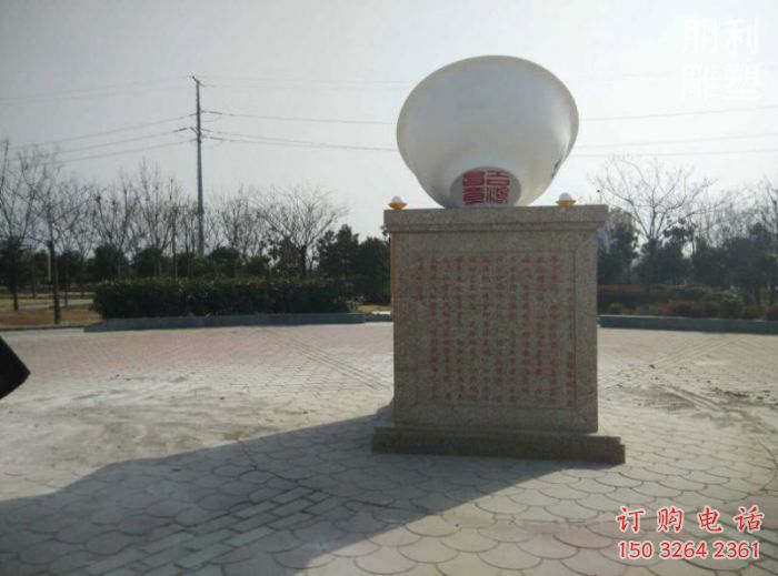 彩繪飯碗銅雕廠家 仿古工藝品銅雕