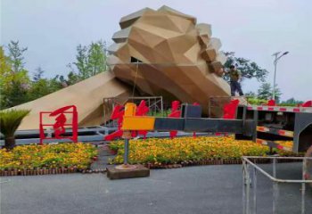 公園手勢銅雕廠家 街頭工藝品銅雕