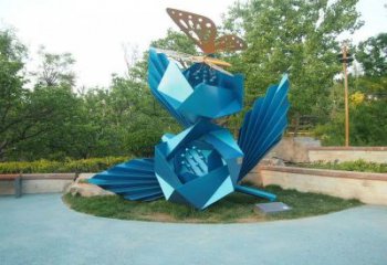 青銅山茶花銅雕廠家 公園工藝品銅雕