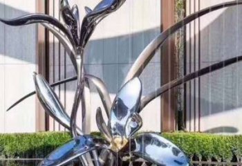 山茶花銅雕廠家 抽象工藝品銅雕