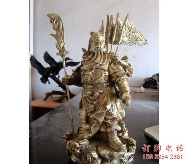 黃銅關(guān)公佛像廠家 鑄銅佛像銅雕