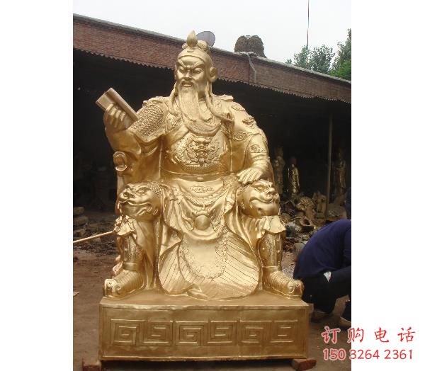 青銅關(guān)公佛像廠家 青銅佛像銅雕