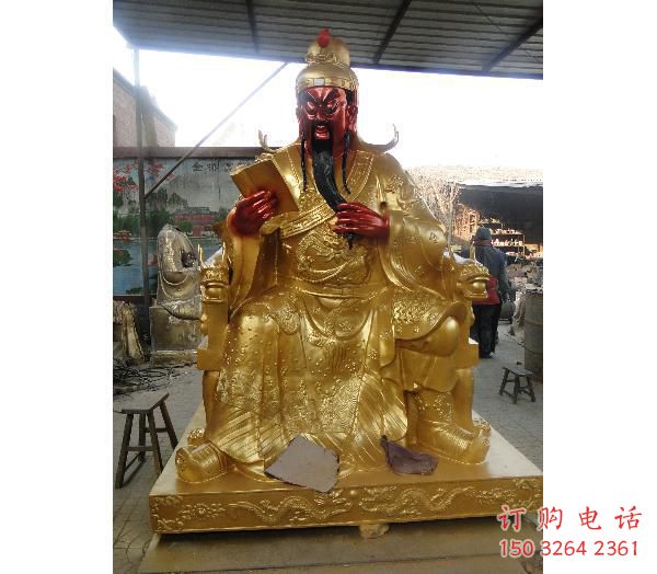 抽象關(guān)公佛像廠家 寺廟佛像銅雕