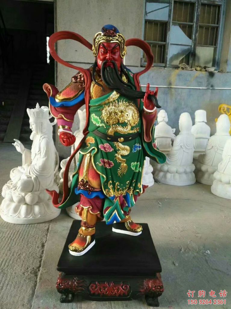寺廟關(guān)羽佛像廠家 鑄銅佛像銅雕