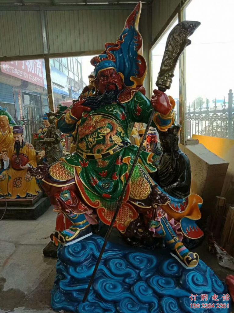 青銅關(guān)羽佛像廠家 仿古佛像銅雕