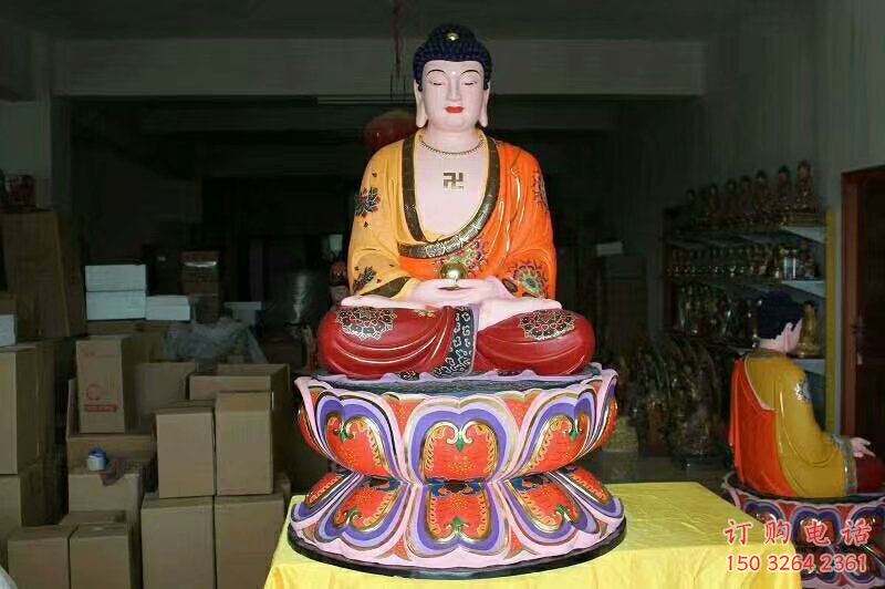 黃銅如來佛佛像廠家 寺廟佛像銅雕