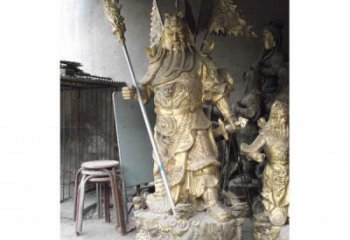 關(guān)公佛像廠家 抽象佛像銅雕