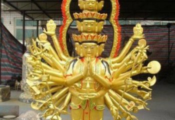 紫銅千手觀音佛像廠家 佛像銅雕