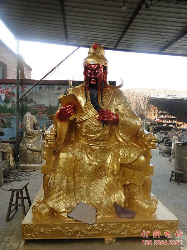 佛教關(guān)云長(zhǎng)佛像廠家 佛教佛像銅雕