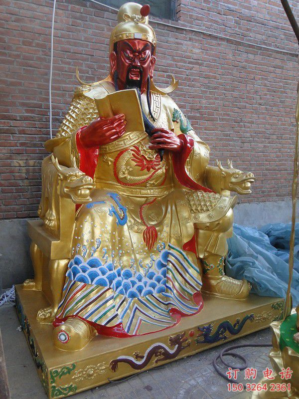 鑄銅關(guān)云長佛像廠家 黃銅佛像銅雕