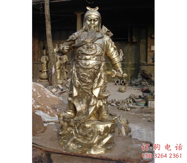 紫銅關(guān)帝佛像廠家 佛像銅雕