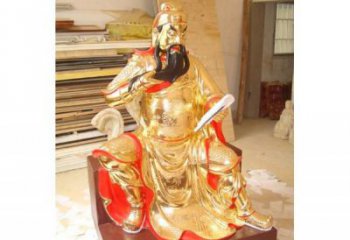 佛教關(guān)二爺佛像廠家 佛教佛像銅雕