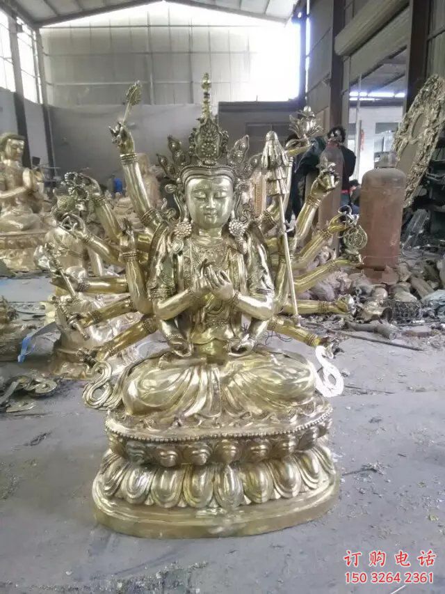 抽象密宗佛像廠家 紫銅佛像銅雕