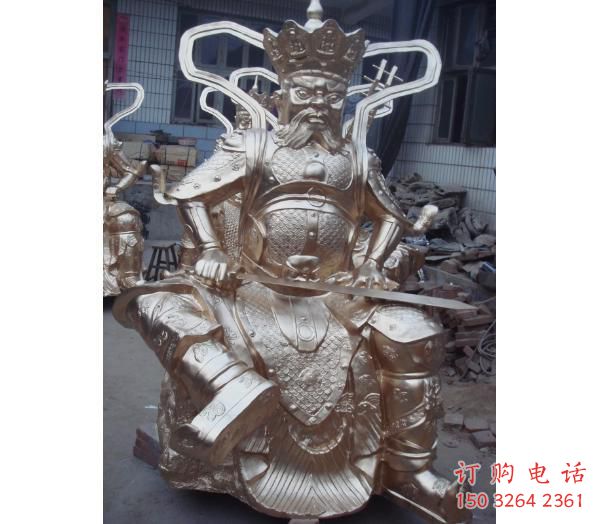 抽象四大天王佛像廠家 紫銅佛像銅雕