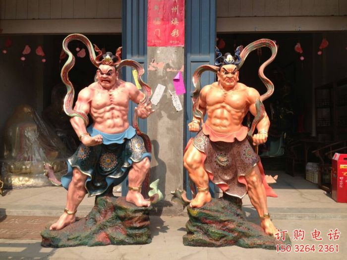 哼哼二將佛像廠家 佛像銅雕