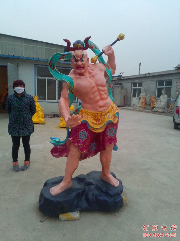 仿古哼哼二將佛像廠家 鑄銅佛像銅雕