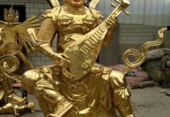 紫銅四大天王佛像廠家 佛像銅雕