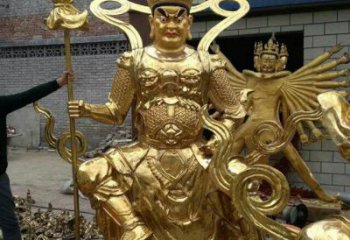 青銅四大天王佛像廠家 仿古佛像銅雕