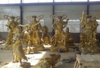 仿古四大天王佛像廠家 鑄銅佛像銅雕