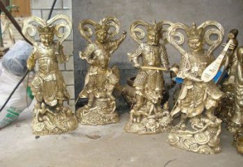 寺廟四大天王佛像廠家 鑄銅佛像銅雕