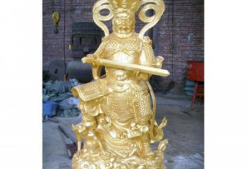 彩繪四大天王佛像廠家 紫銅佛像銅雕