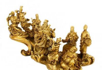 仿古八仙佛像廠家 鑄銅佛像銅雕