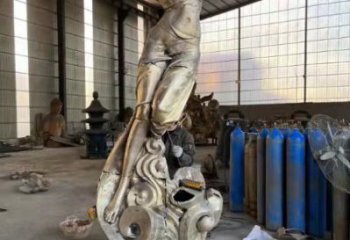 青銅仙女銅雕廠(chǎng)家 公園人像銅雕