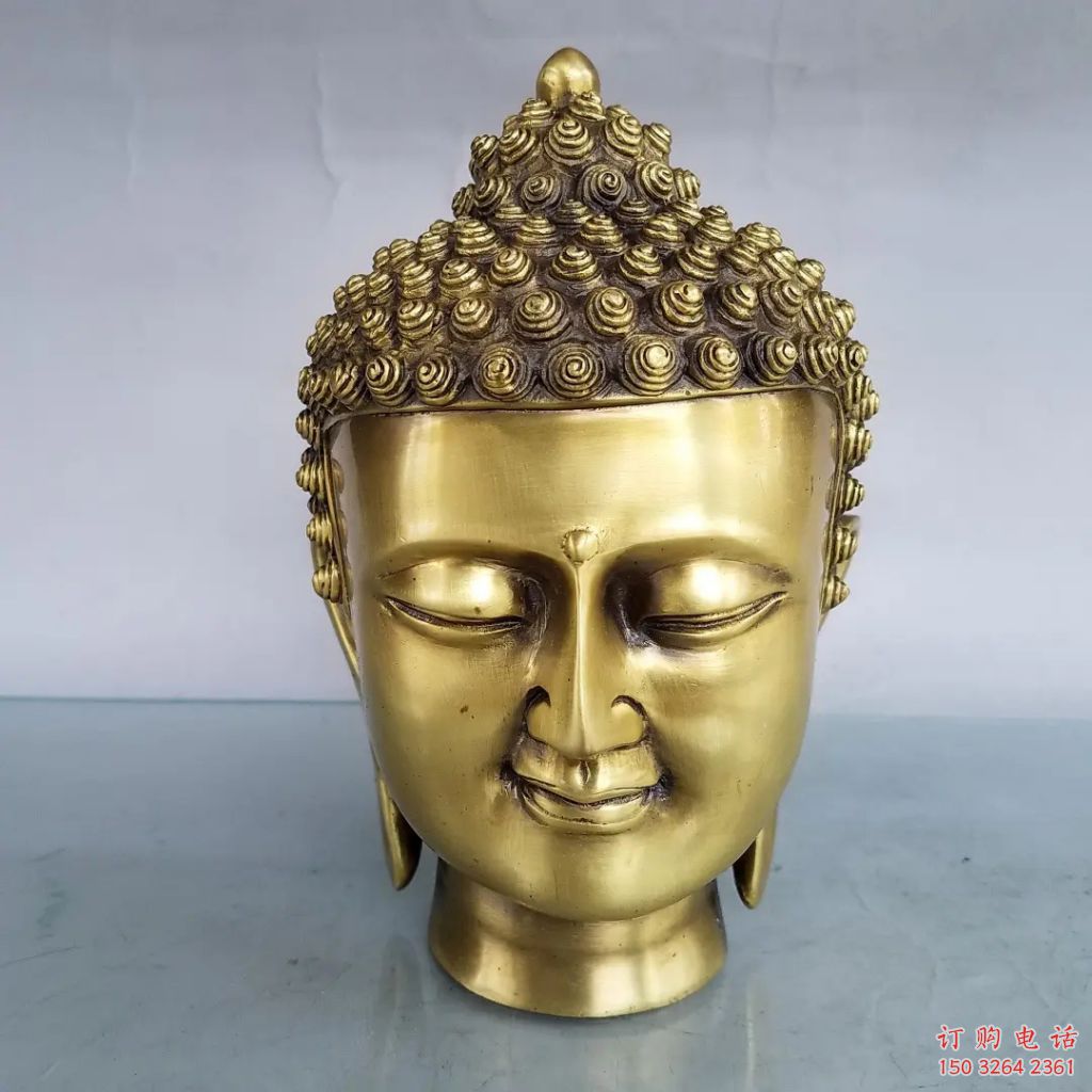 仿古佛像佛頭廠家 鑄銅佛像銅雕