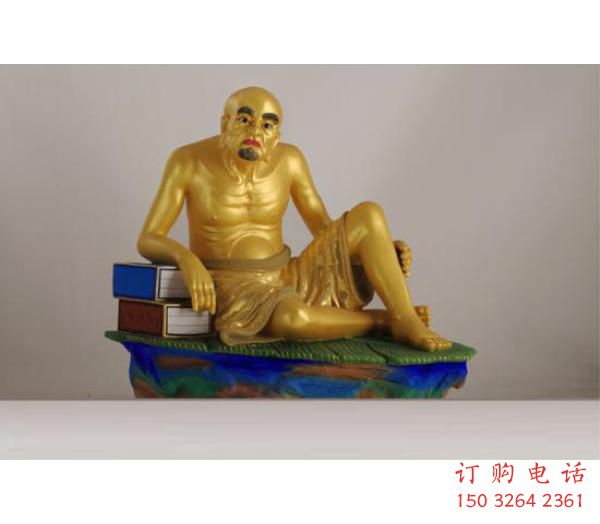 佛教伏虎羅漢佛像廠家 佛教羅漢佛像銅雕