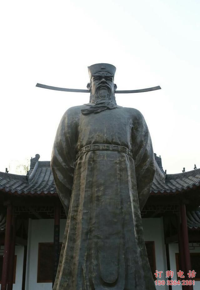 黃銅包拯神像廠家 寺廟包青天神像銅雕